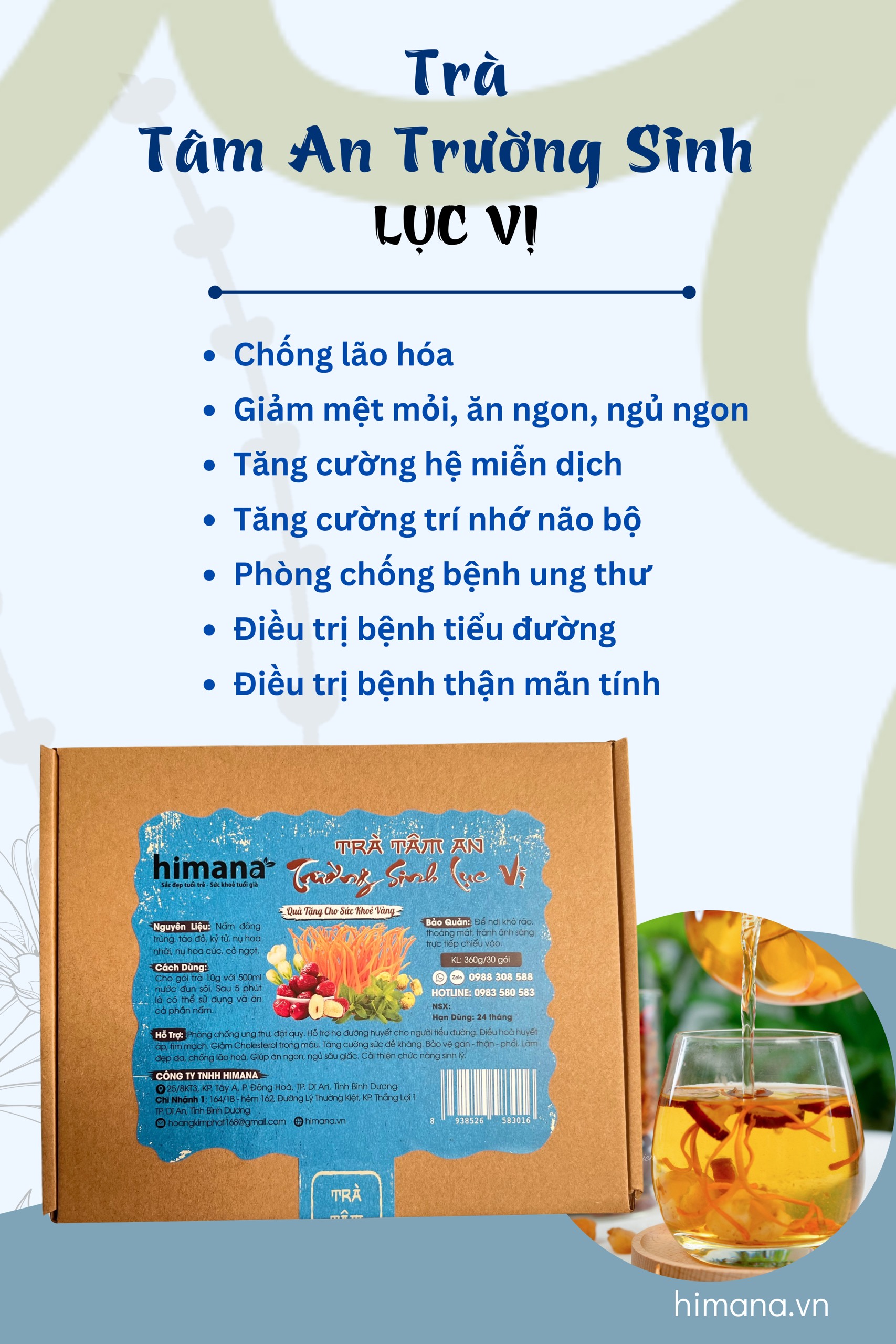 Trà Đông Trùng Tâm An Trường Sinh: Cho một ngày mới tràn đầy năng lượng