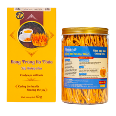 Đông trùng hạ thảo sấy khô thăng hoa {Loại 2- 50gram} (Vỏ hộp giấy mềm)