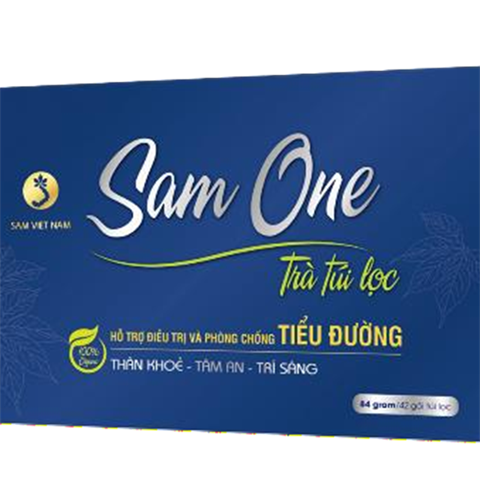 Trà hỗ trợ điều trị và phòng chống tiểu đường Sam One 1 (Hộp 42 gói)